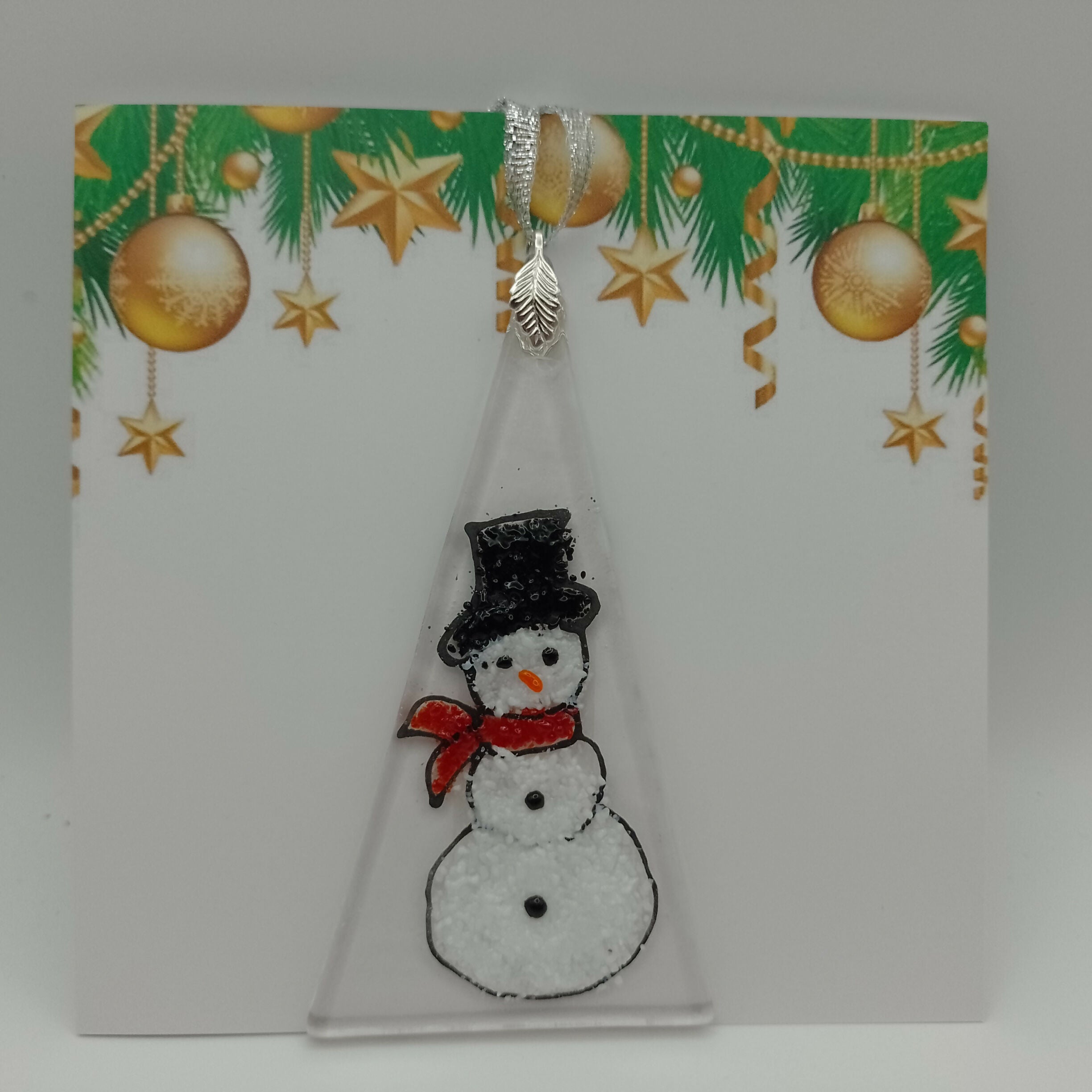 Fused Glass Christmas card