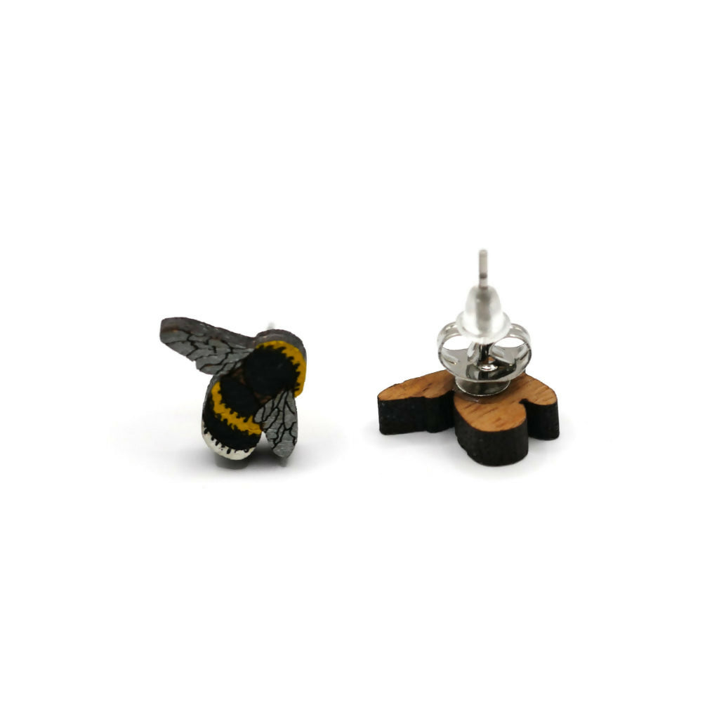 Bumble Bee Stud Earrings