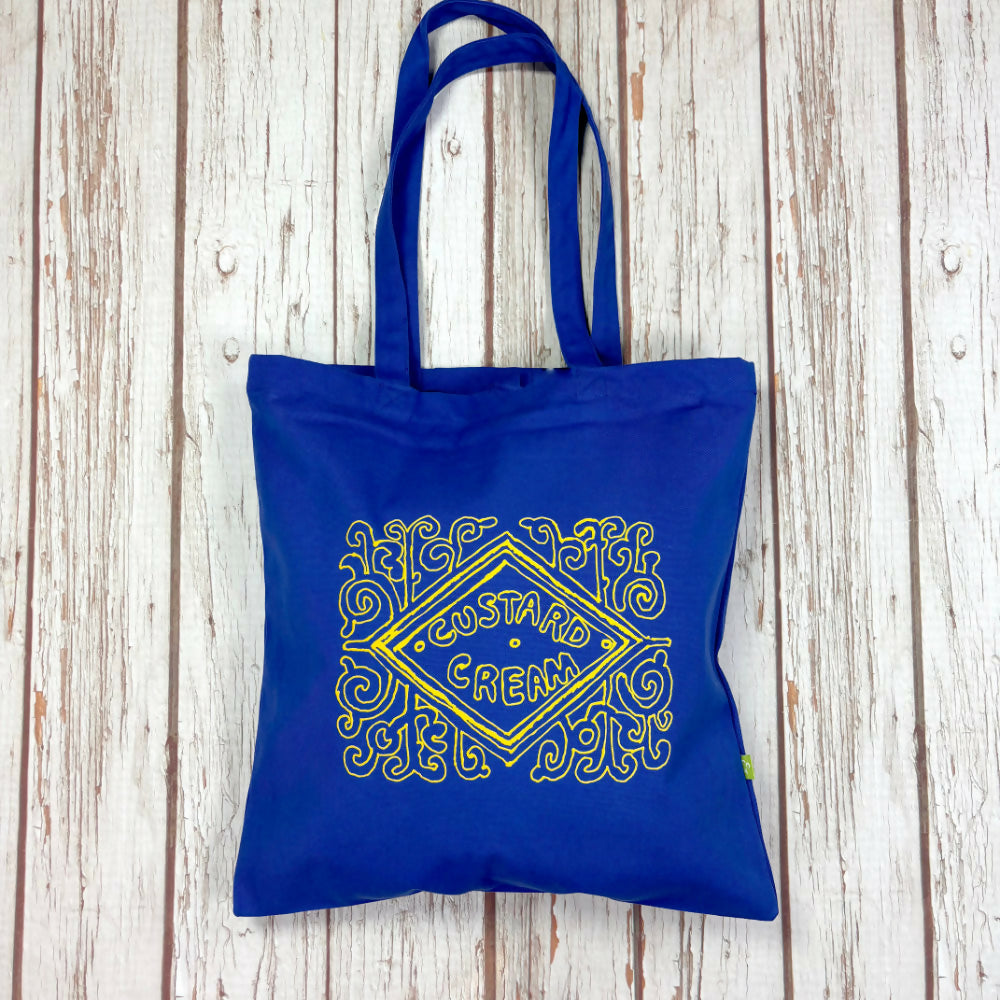 Custard Cream Thick Organic Cotton Tote Bag