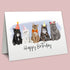 Happy Birthday Card - Party Cats