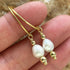 Handmade Gold Vermeil Fresh Water Pearl Drop Earrings