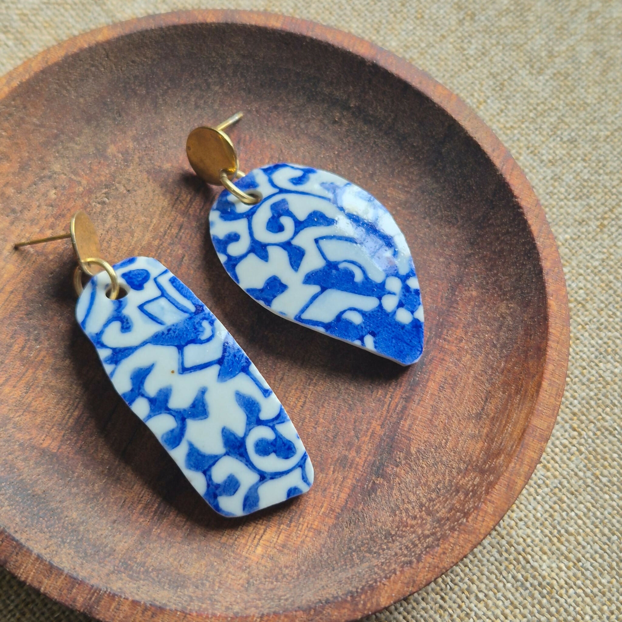 Recycled Ceramic Earring
