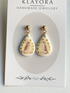 Polymer Clay Earrings With Gold Plated Fastenings
