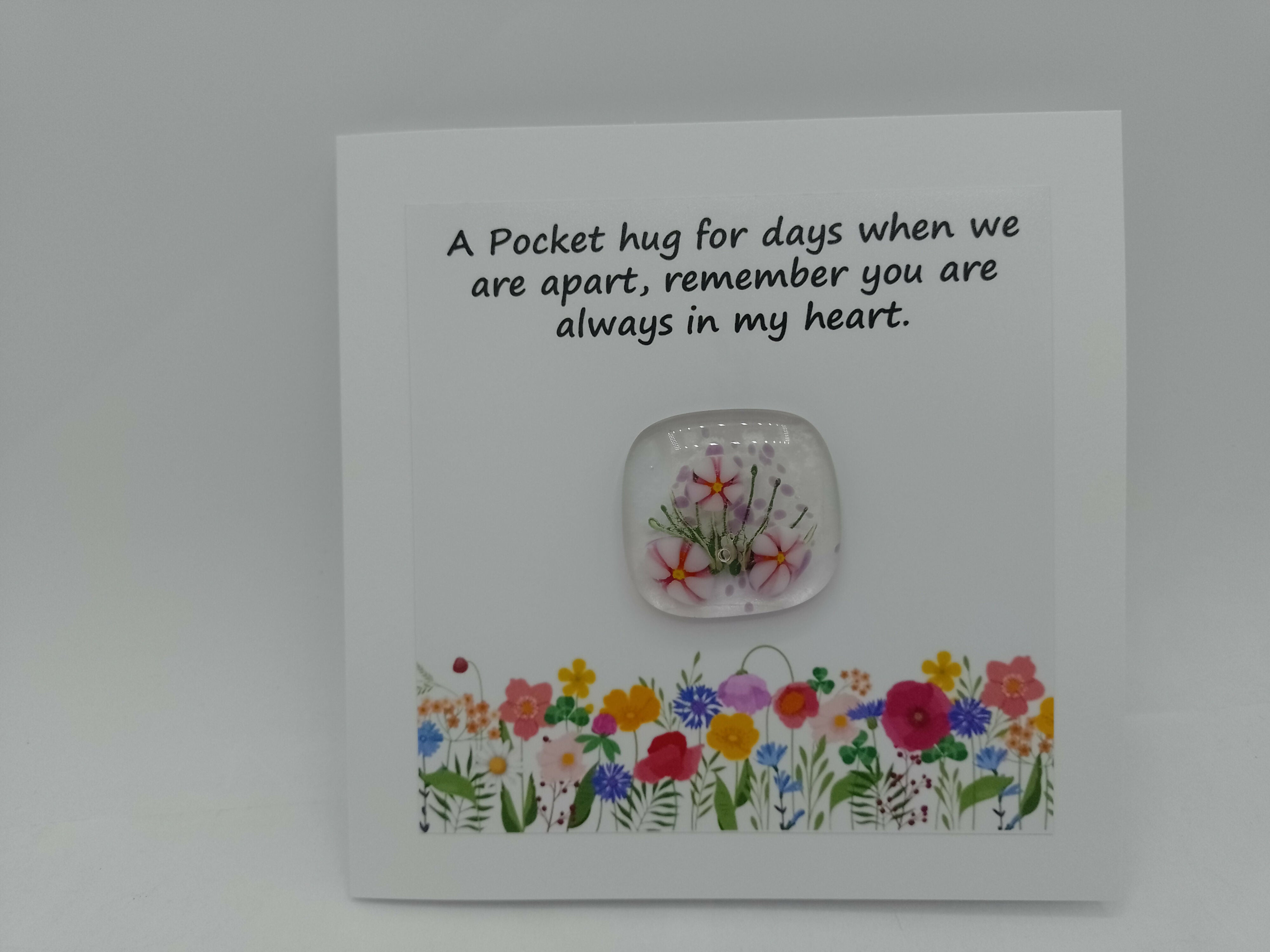 Fused Glass Pocket Hug Card