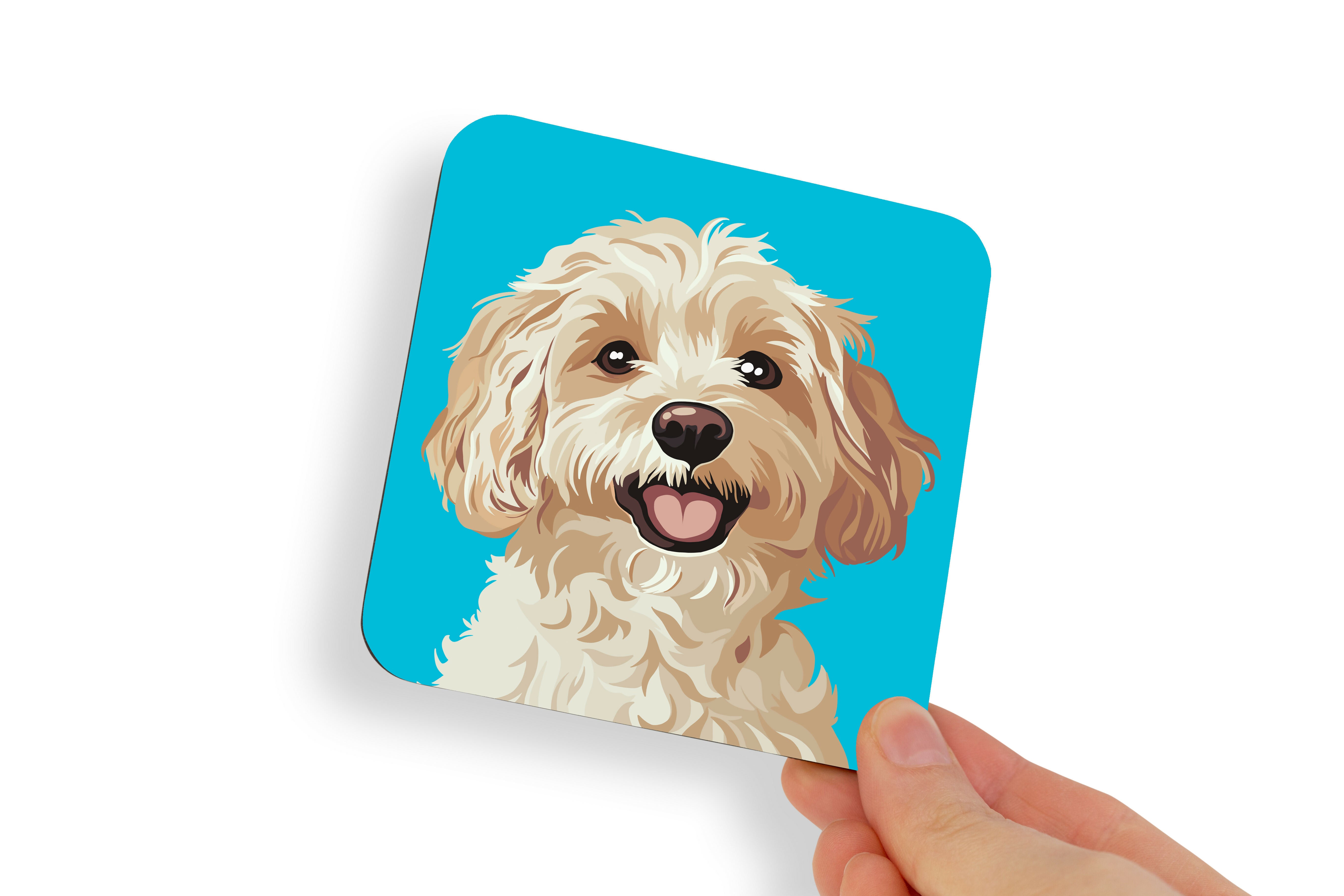 Maltipoo Blonde Dog Coaster