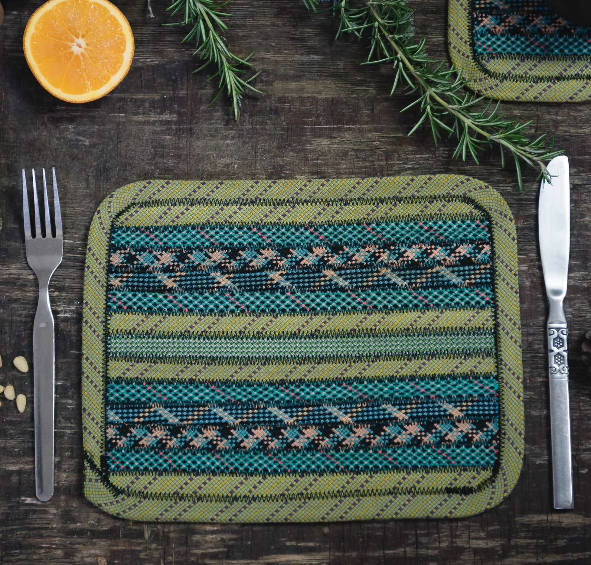 Recycled Climbing Rope Placemat / Mousemat