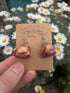 REAL SMALL ROSE EARRINGS