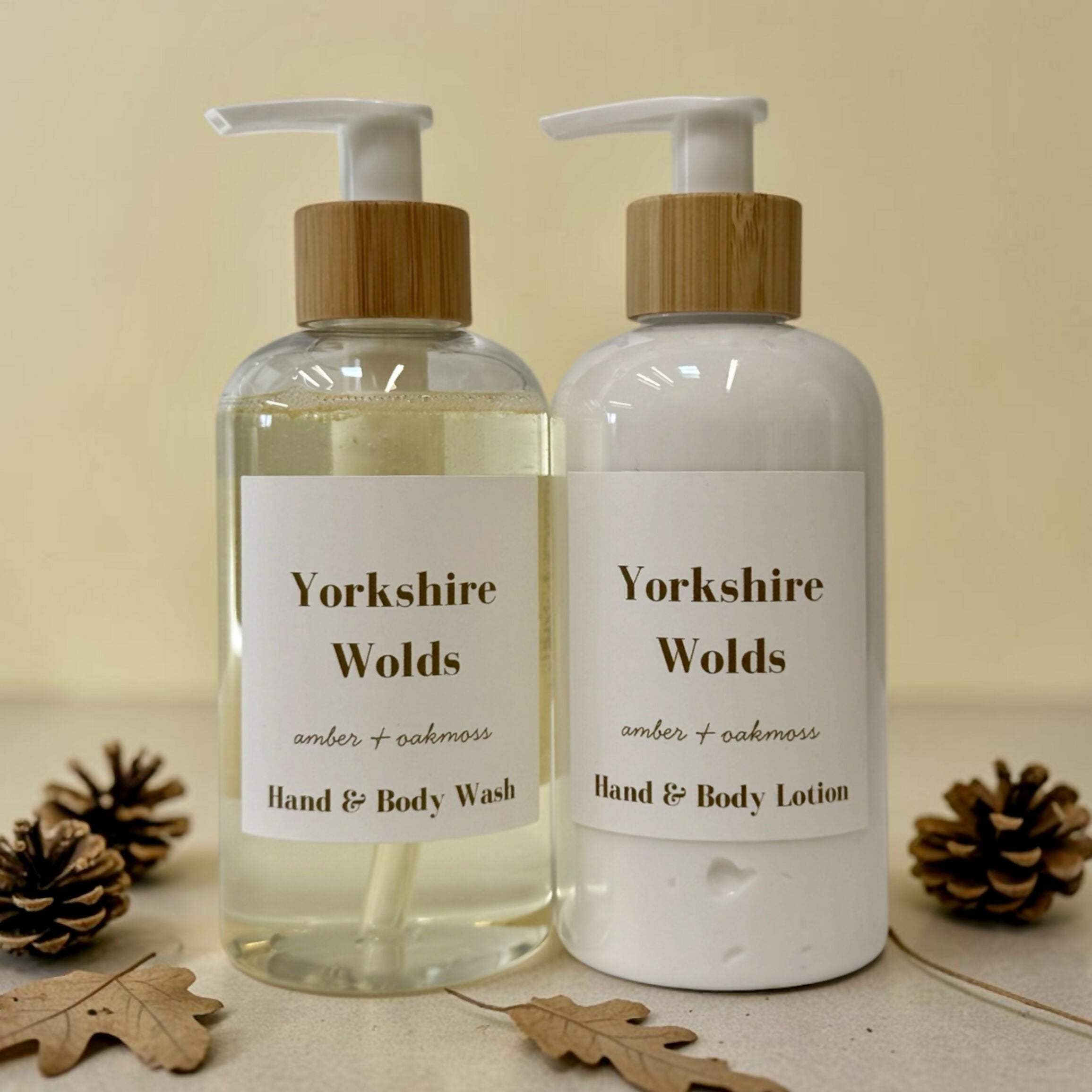Yorkshire Wolds - Amber and Oakmoss Hand Wash & Lotion Set