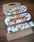 Set Of 3 Hair Clips With Rose Petals