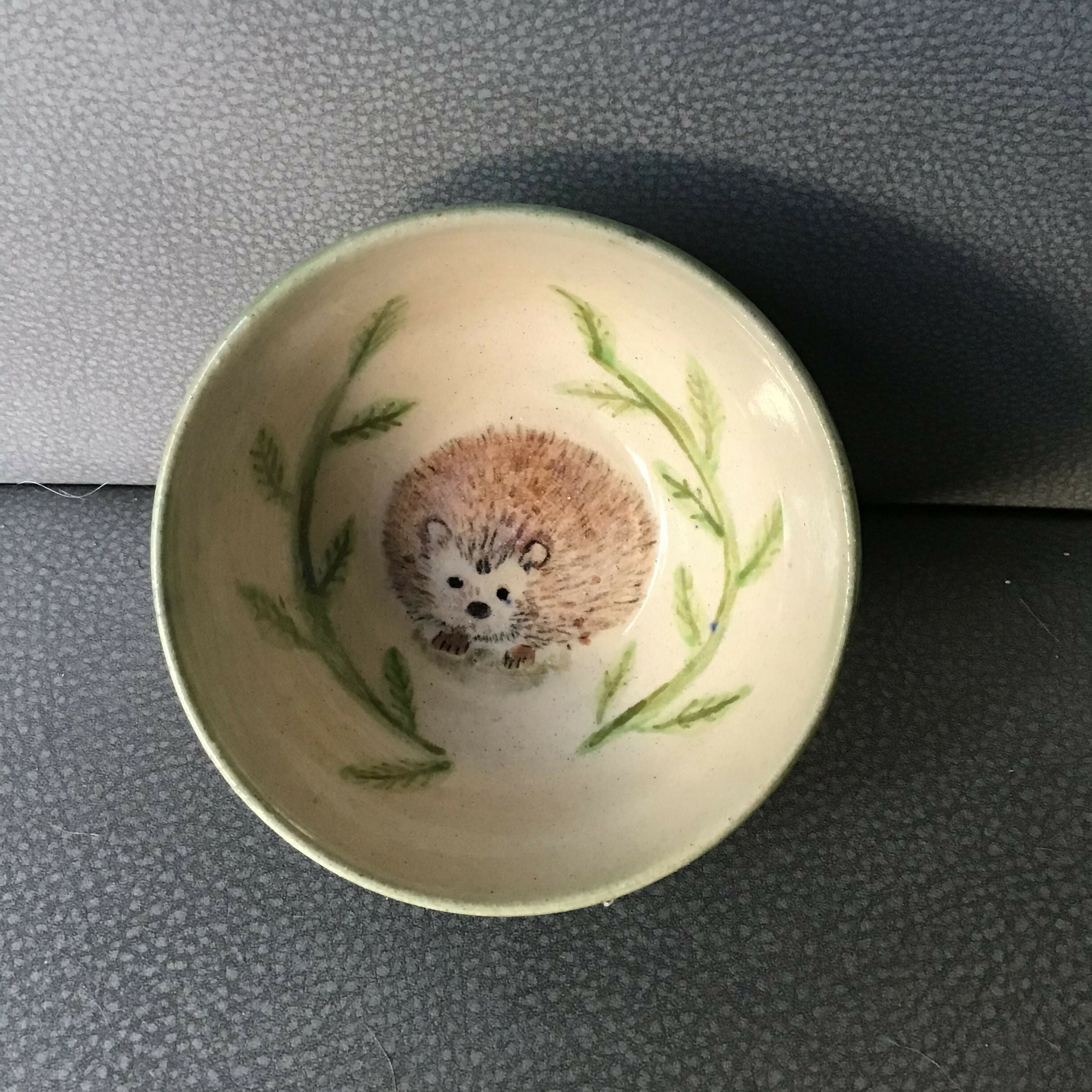 Handpainted Hedgehog Bowl