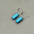 Ice Blue Dichroic Glass Necklace and Earrings Set - Sterling Silver, Handmade by Jade Tapson Glass