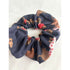 Navy Blue Dachshund Christmas Hair Scrunchie