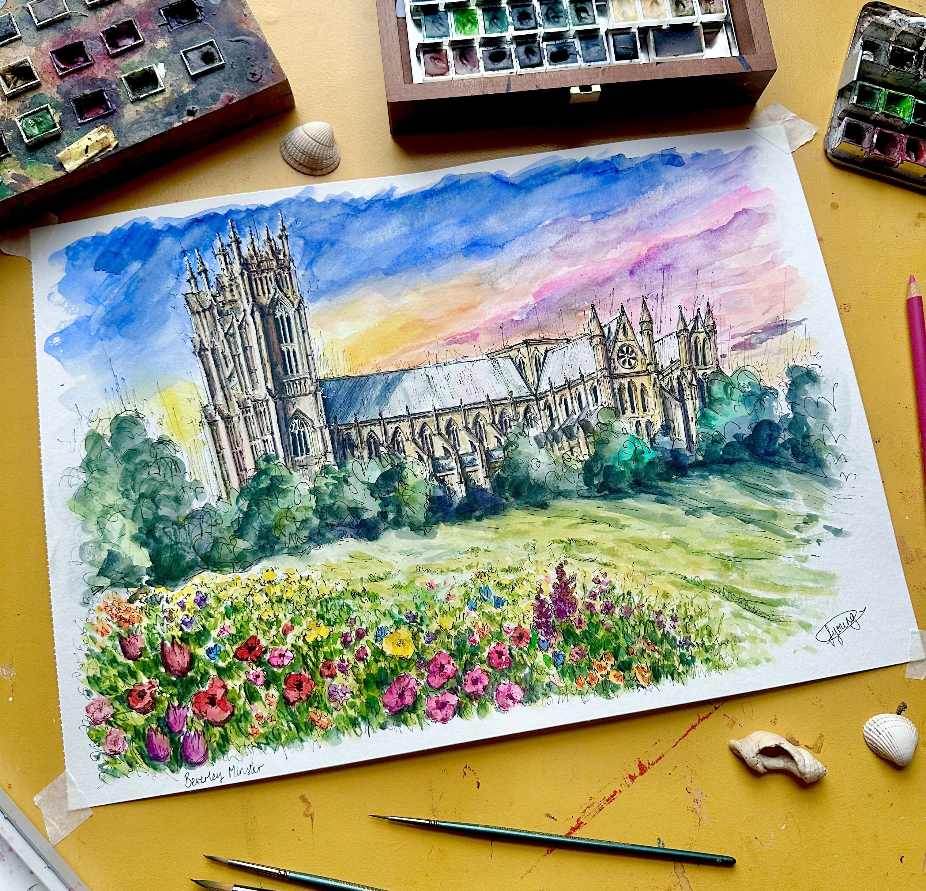 Beverley Minster A5 Framed