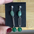 Sterling Silver Green Agate & Green Aventurine Earrings