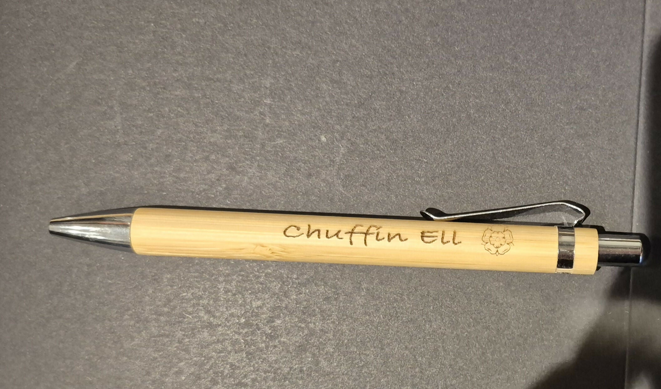 Personalised Engraved Bamboo Pens – Refillable Ballpoint