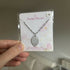 Grey clay with stainless steel chain Necklace