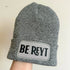 Be Reyt Cuffed Rectangular Patch Beanie Hat