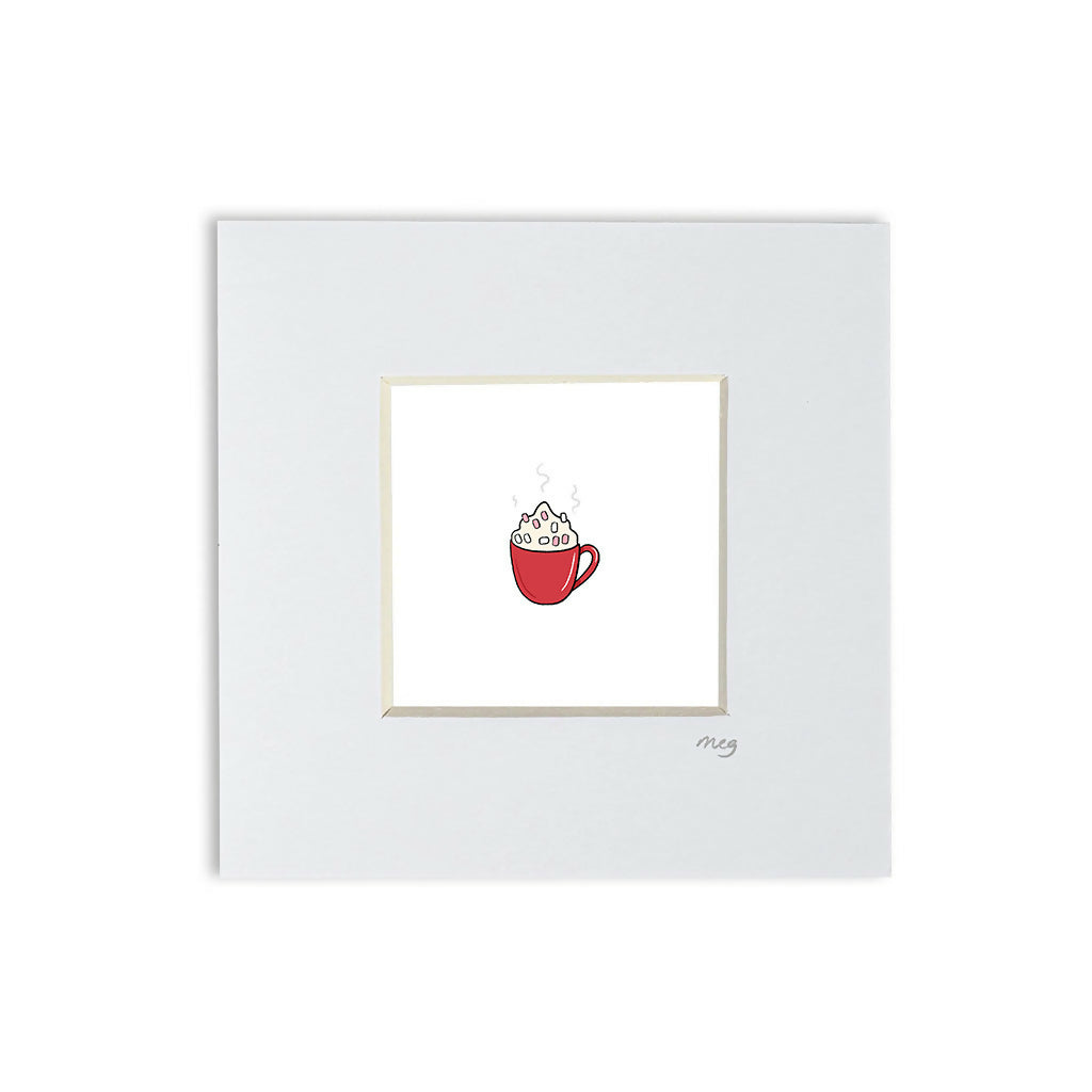 Hot Chocolate 4x4" Mounted Mini Print