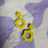 Polymer Clay Daisy Dangle Earrings