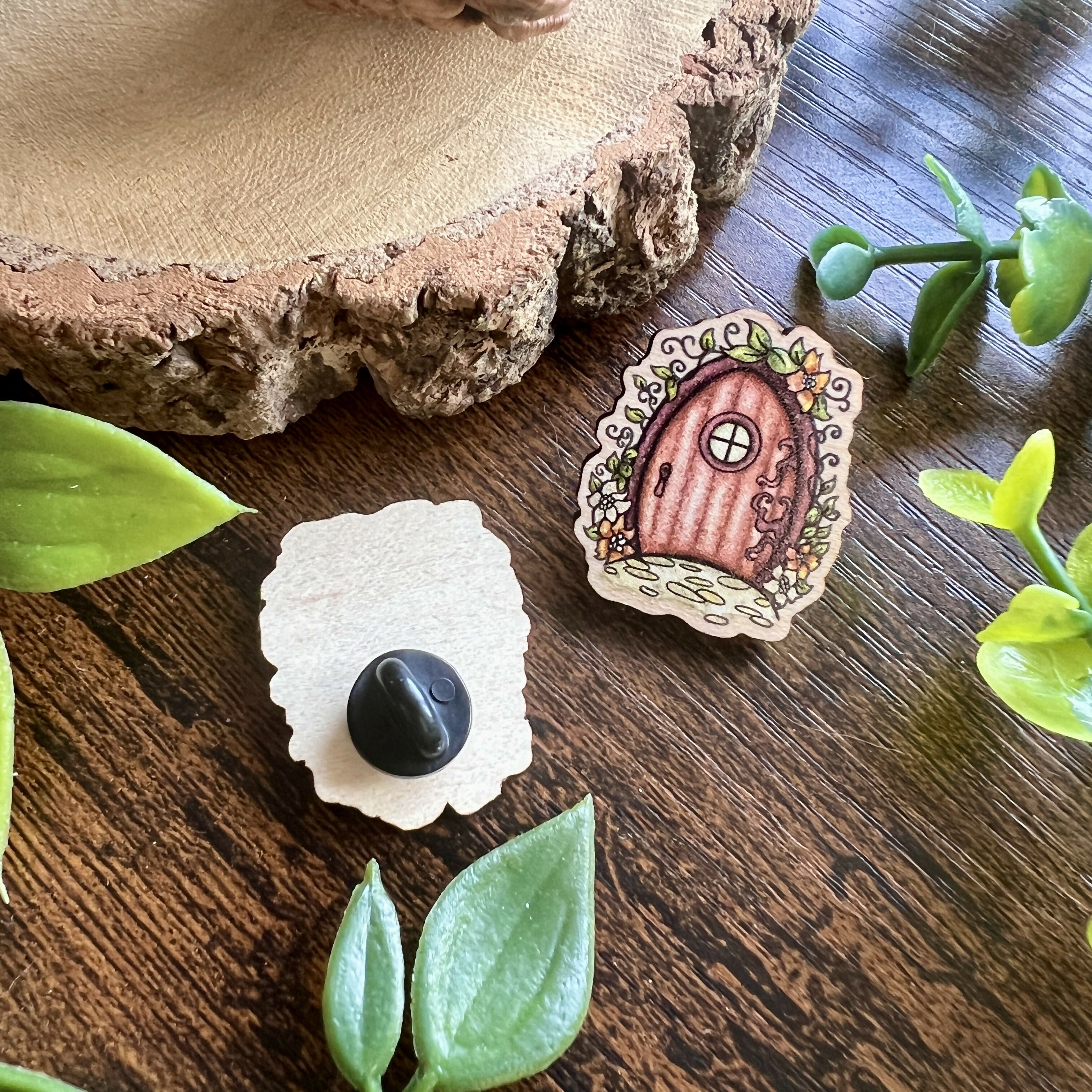 Fairy Door Wooden Pin