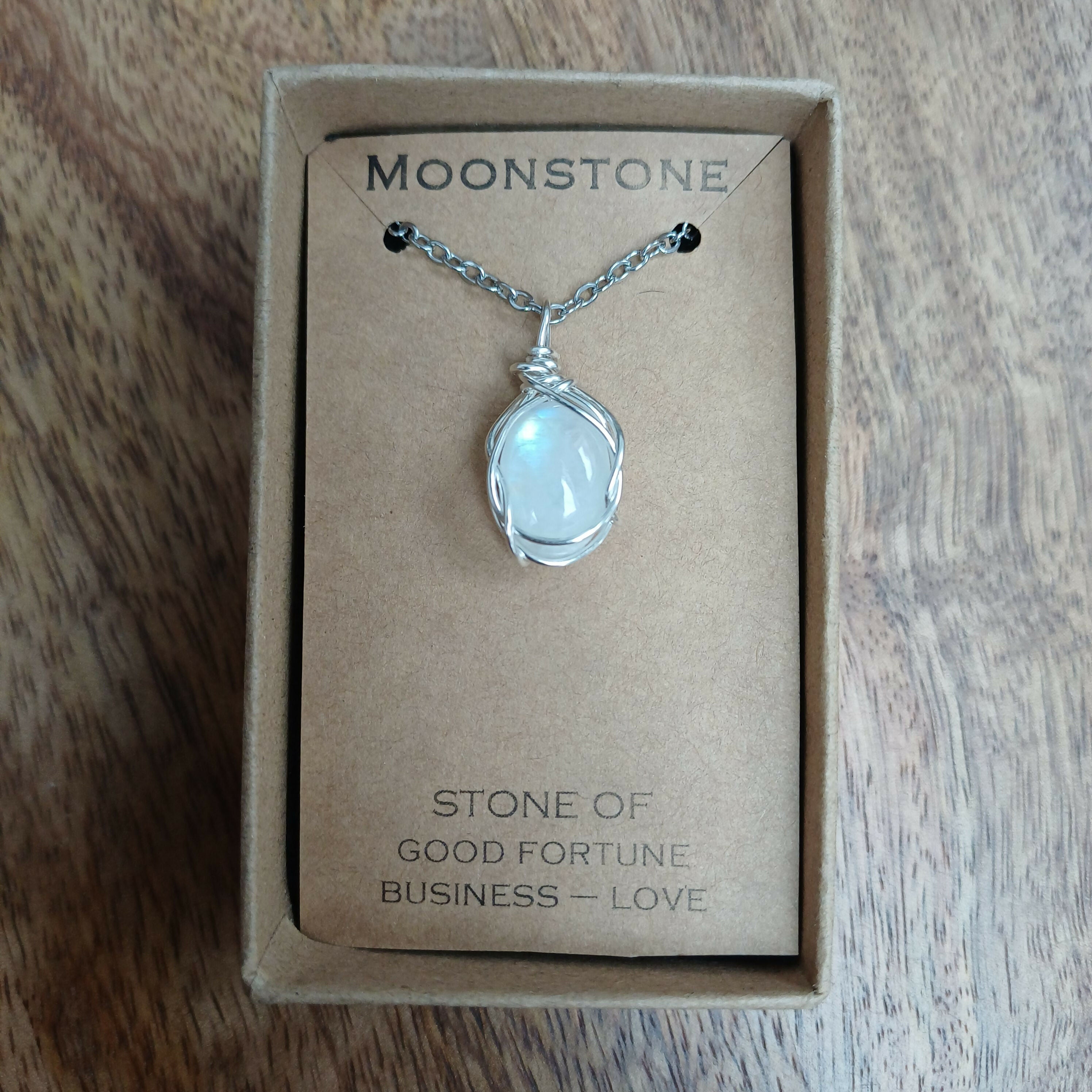 Moonstone Wire Wrapped Pendant
