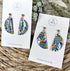 Funky Pattern Collection - Semi Circle Polymer Clay Earrings
