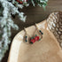 Small Teardrop Christmas Earrings
