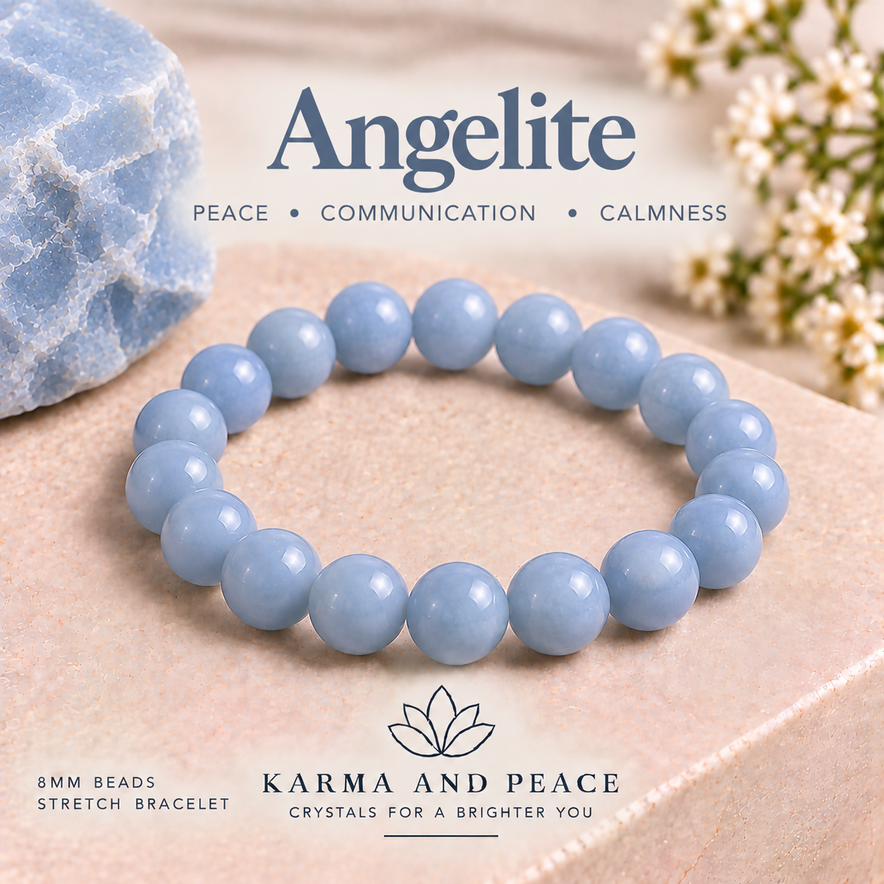 Angelite Crystal Bracelet