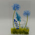 Fused Glass Blue Flower Tealight