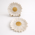 Handmade Floral Trinket Dish with Daisy Design and Gold Centre