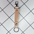 LoopLock Leather Keychain (Silver-tone Hardware)