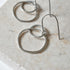 Sterling Silver Circles Dangly Earrings