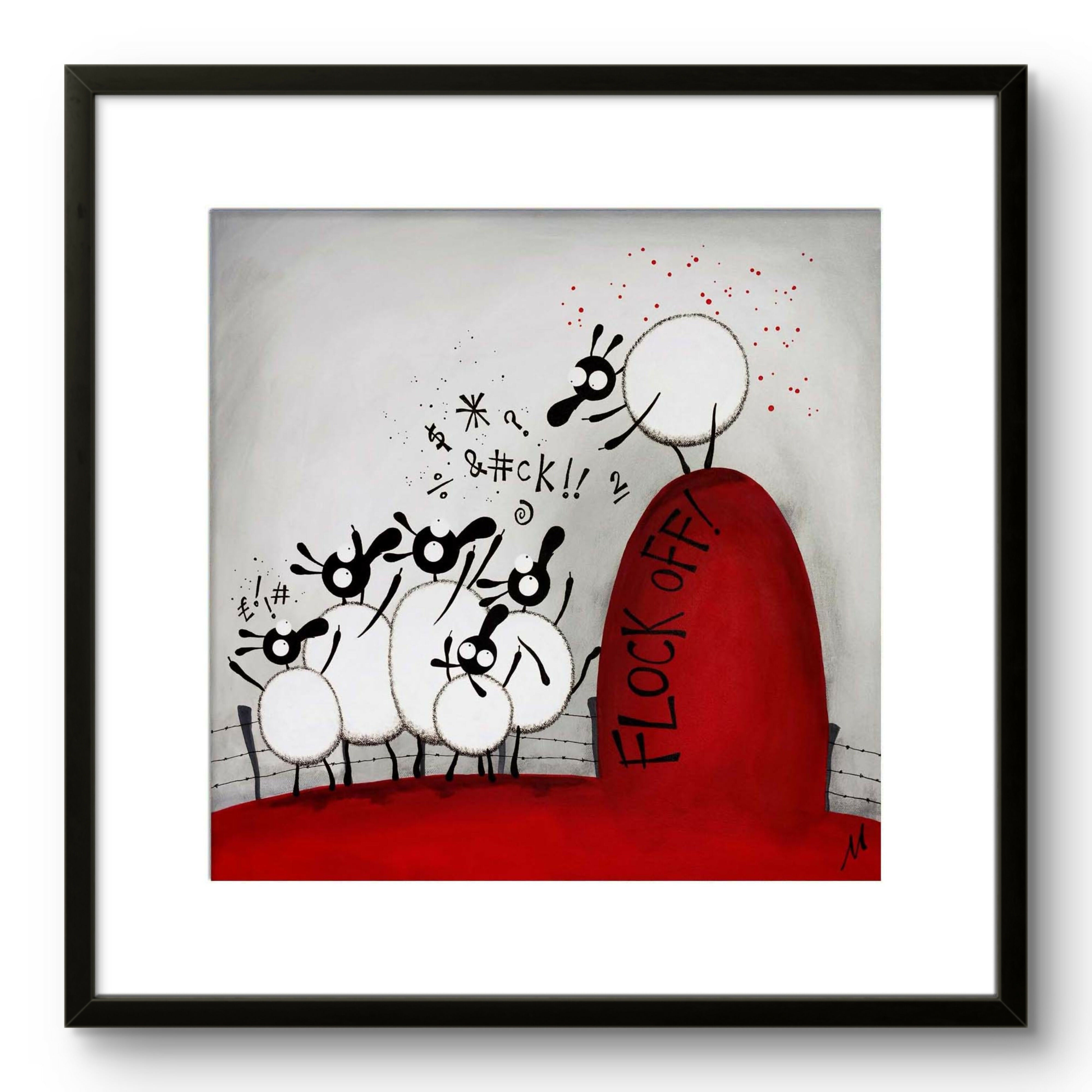 Flock Off! - 20” Framed Limited Edition Print