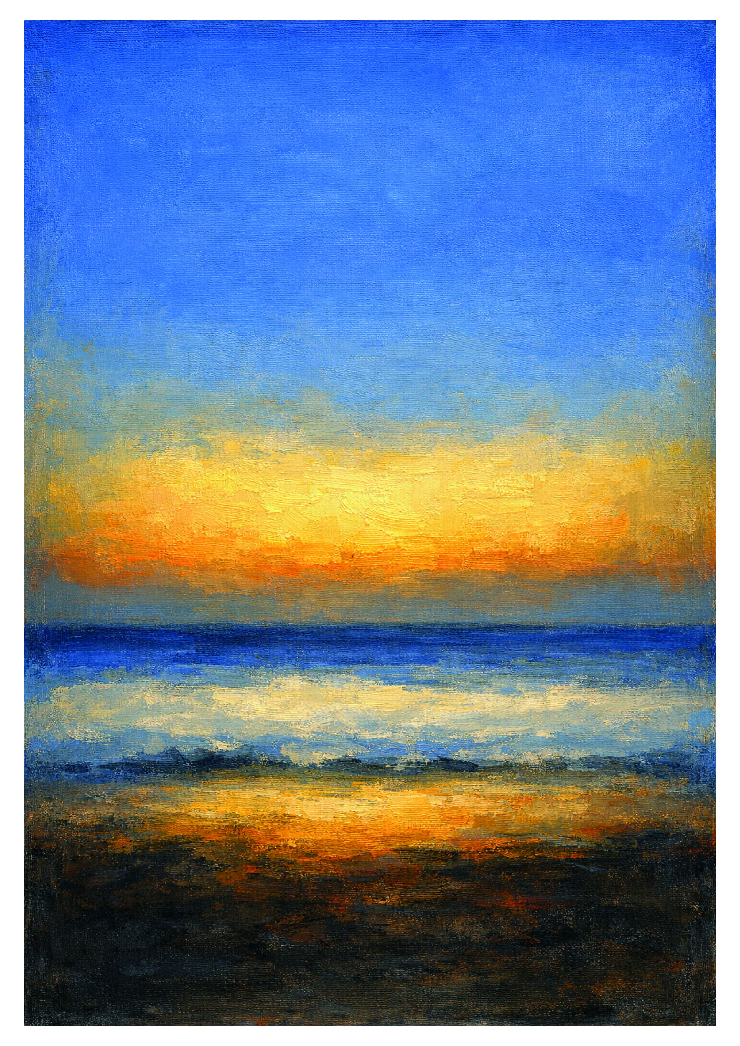 Autumn Beach Afternoon (Hornsea) A4 Print