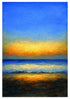 Autumn Beach Afternoon (Hornsea) A4 Print
