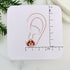 Tan & White Cockapoo Stud Earring 2026