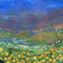 Round Daffodils And Sheep - Original Oil Painting On Canvas
