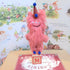 Fluffy Party Monster On Vintage Block Ornament