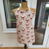 Christmas Classic Father Christmas Print Adult Apron Handmade in the UK in Cotton Rich Linen