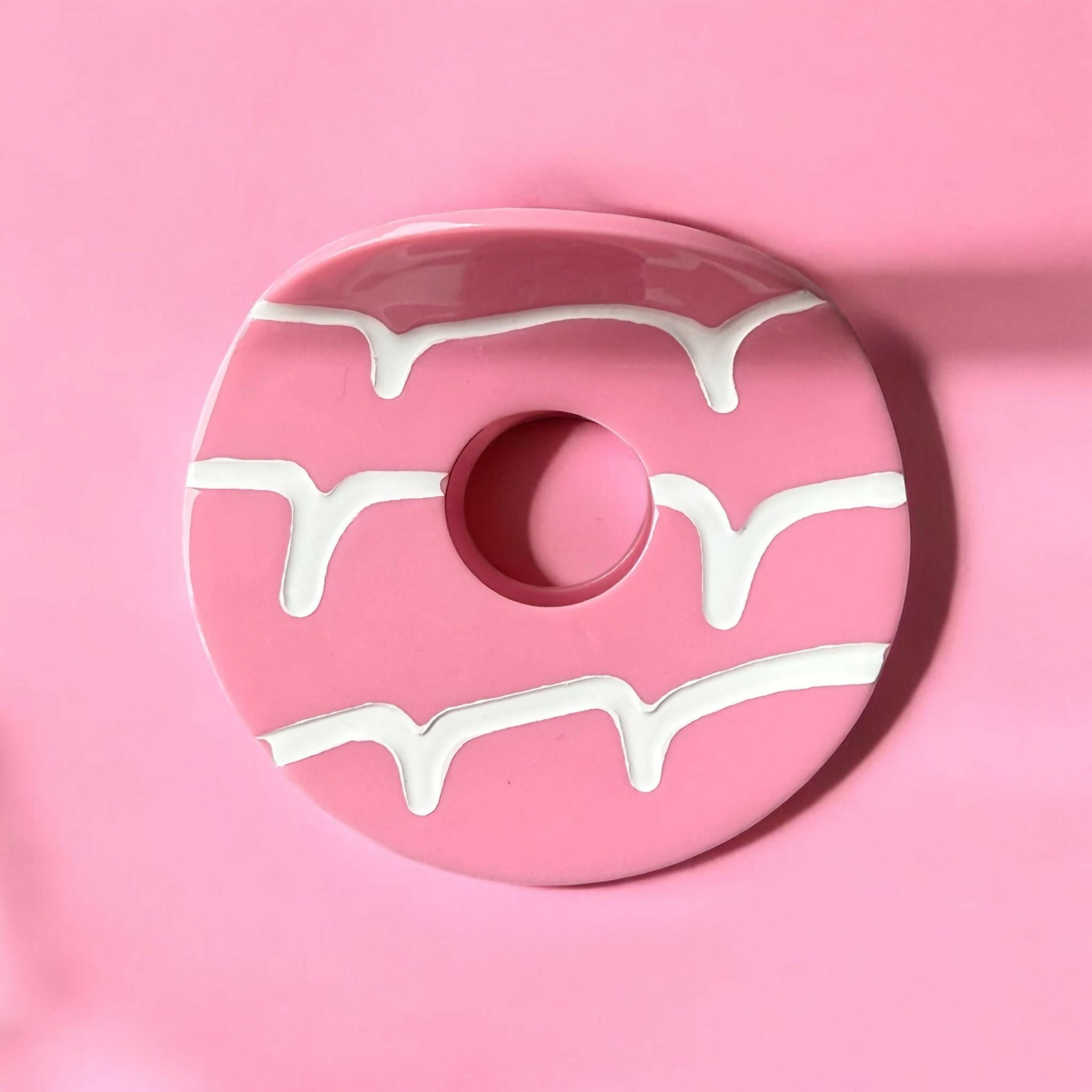 Party Ring Biscuit Hair Claw - Pink