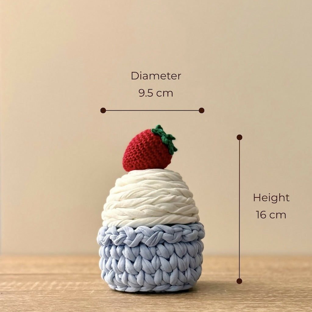 Crochet Cupcake Basket