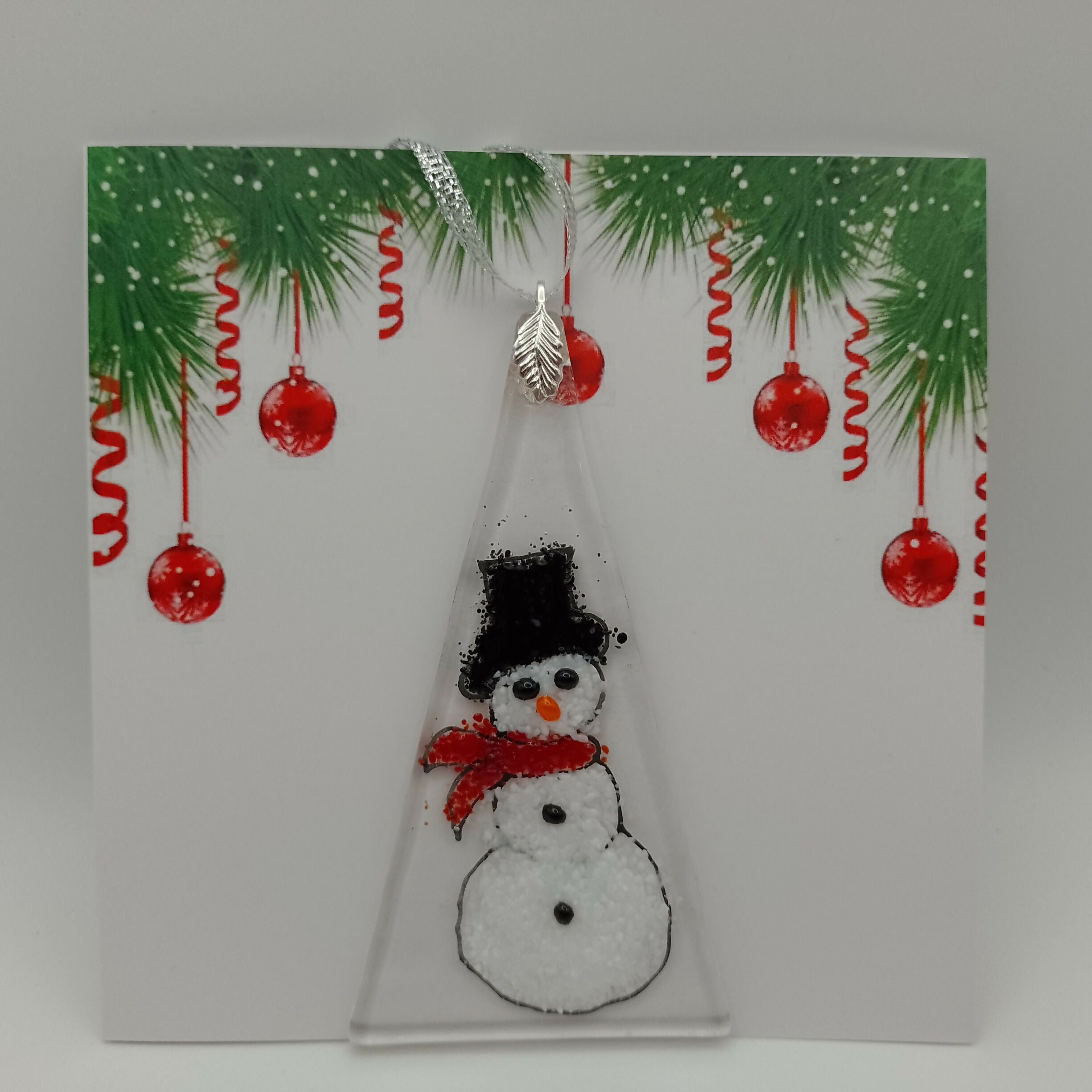 Fused Glass Christmas Card