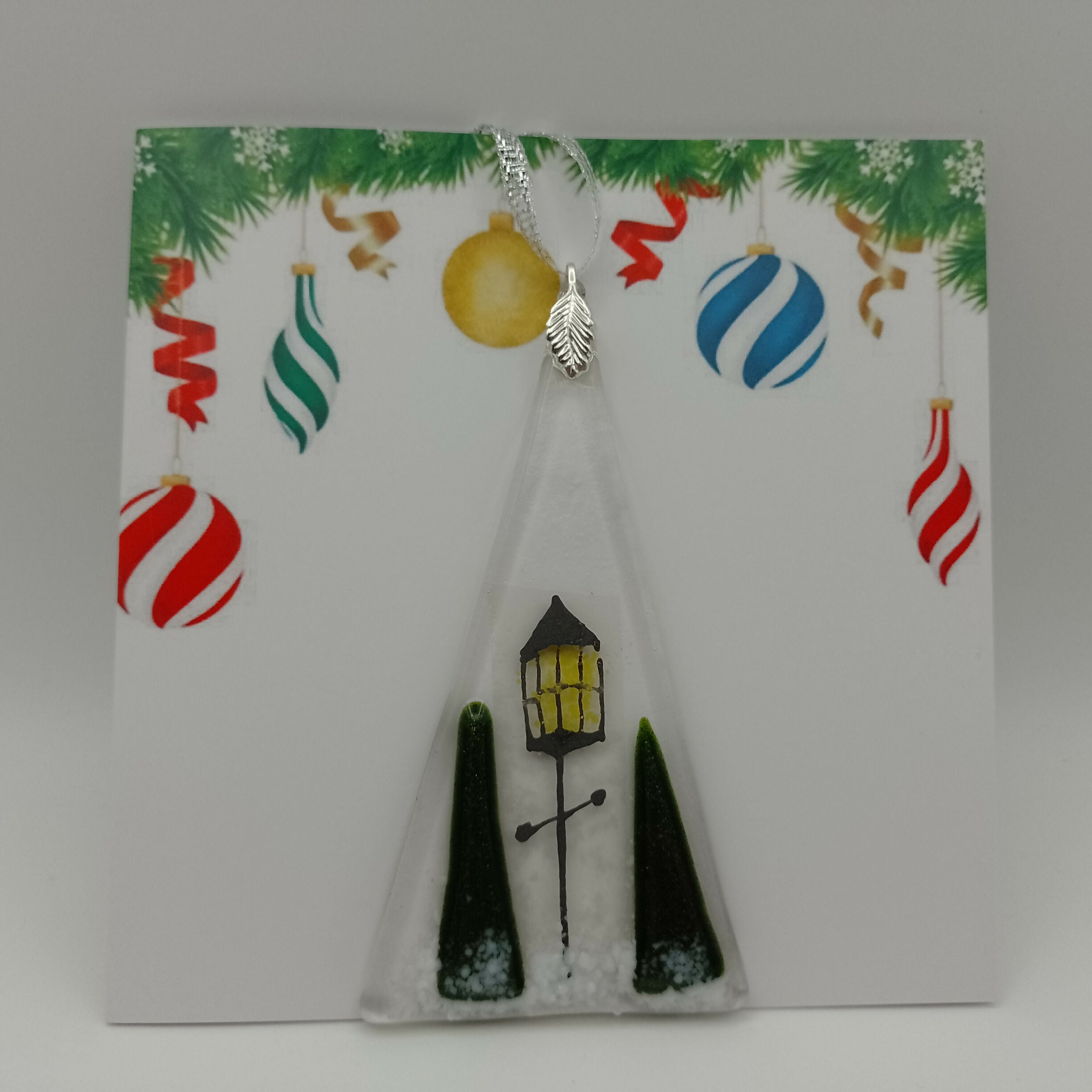 Fused Glass Christmas Card