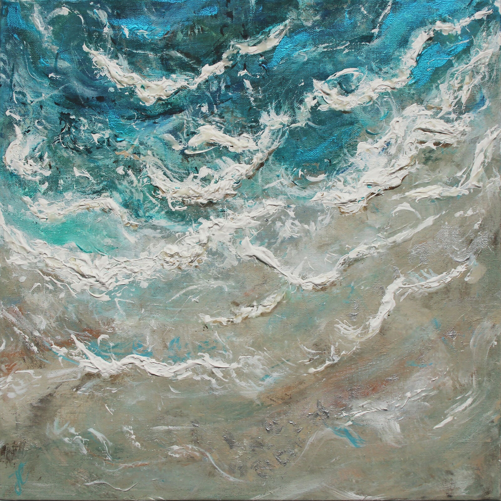 Wash Away My Fears Seascape Painting