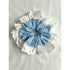 Blue Gingham Oversized Ruffle Broderie Lace Hair Scrunchie