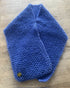 MID-LENGTH SHINY FLUFFY COSY SCARF - OCEAN BLUE
