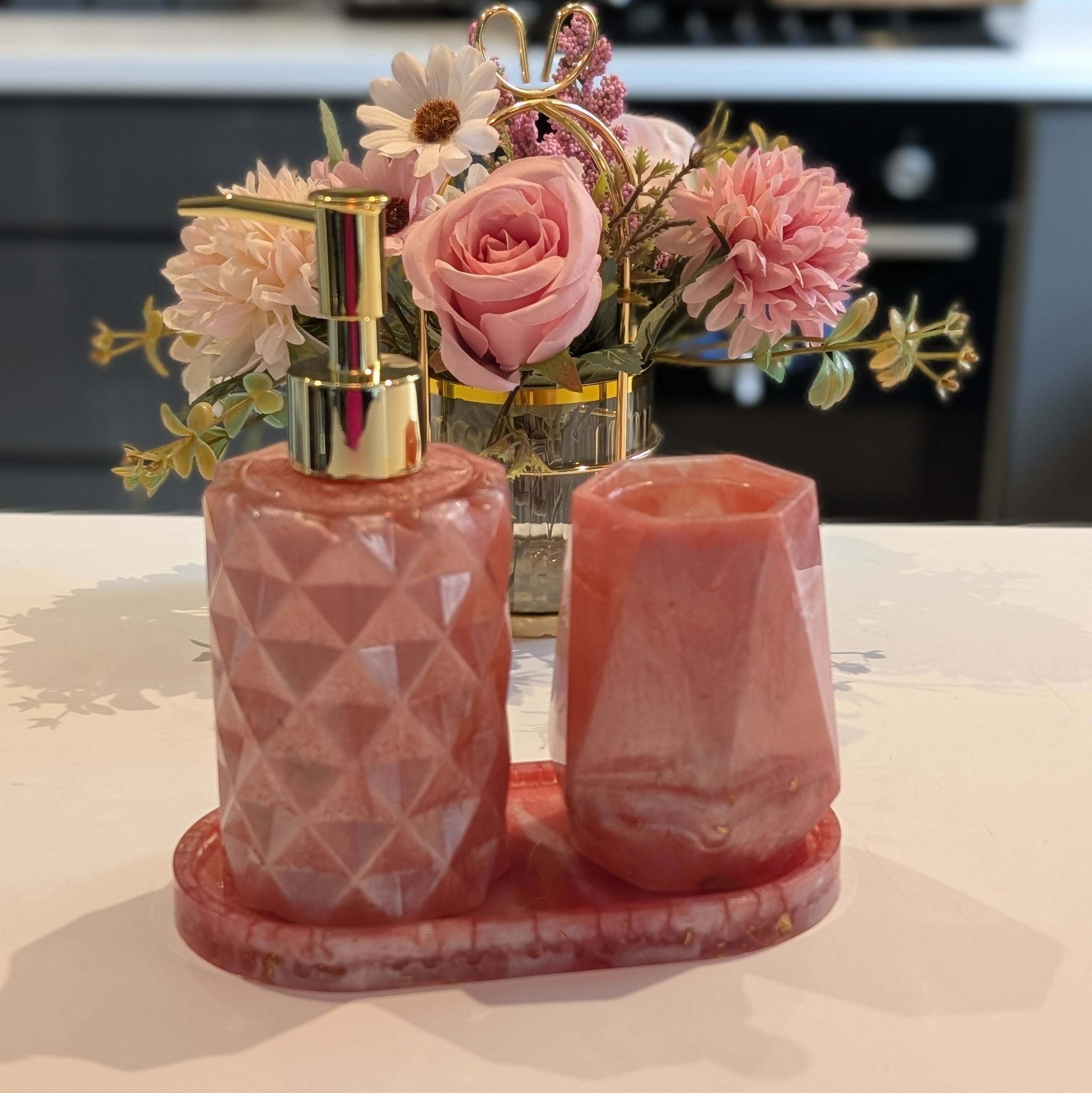 HANDMADE SOAP DISPENSER SET