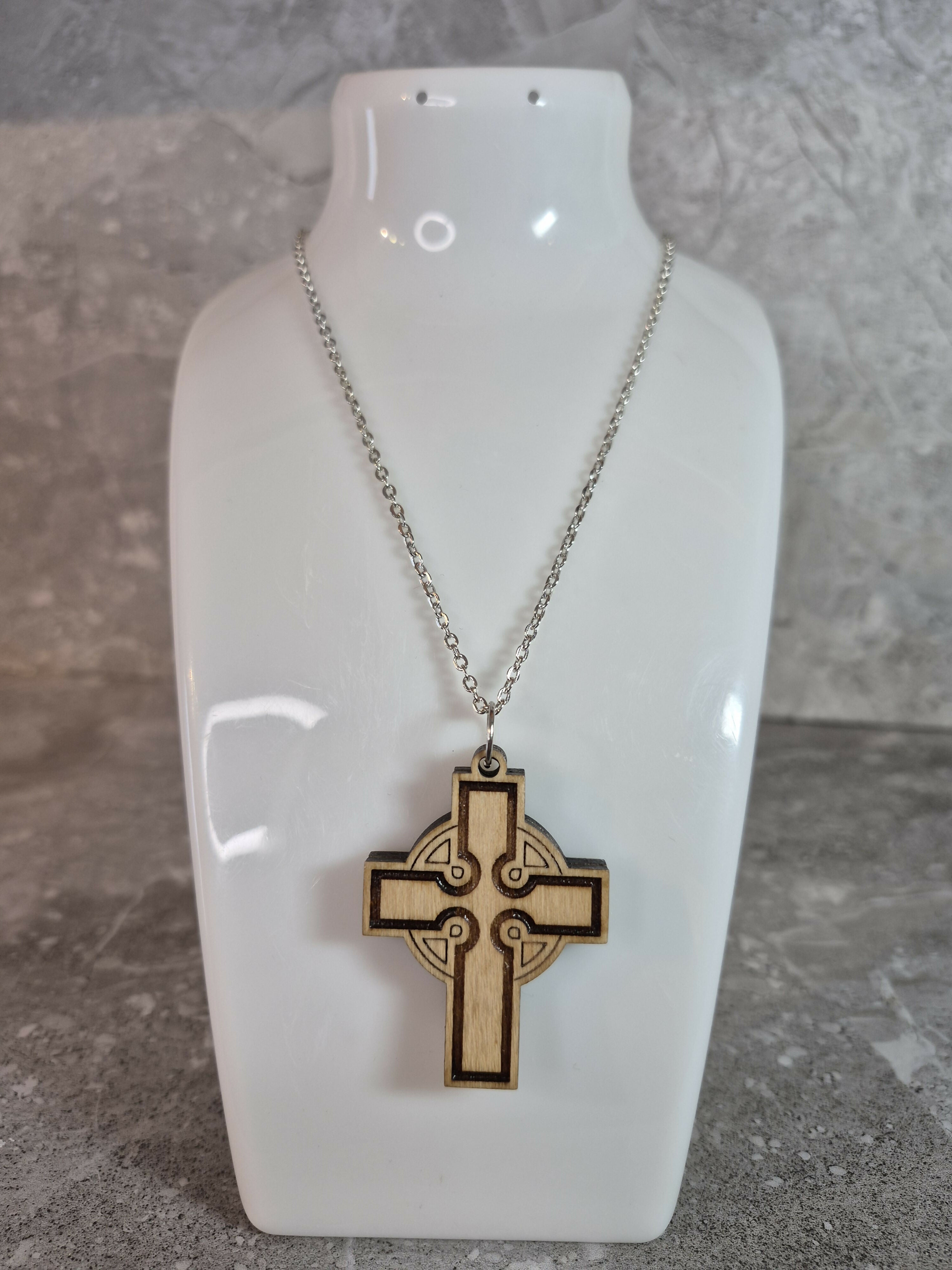 Handcrafted Double Sided Celtic Cross Pendant