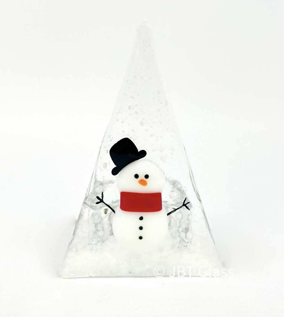 Snowman with Hat Tea Light