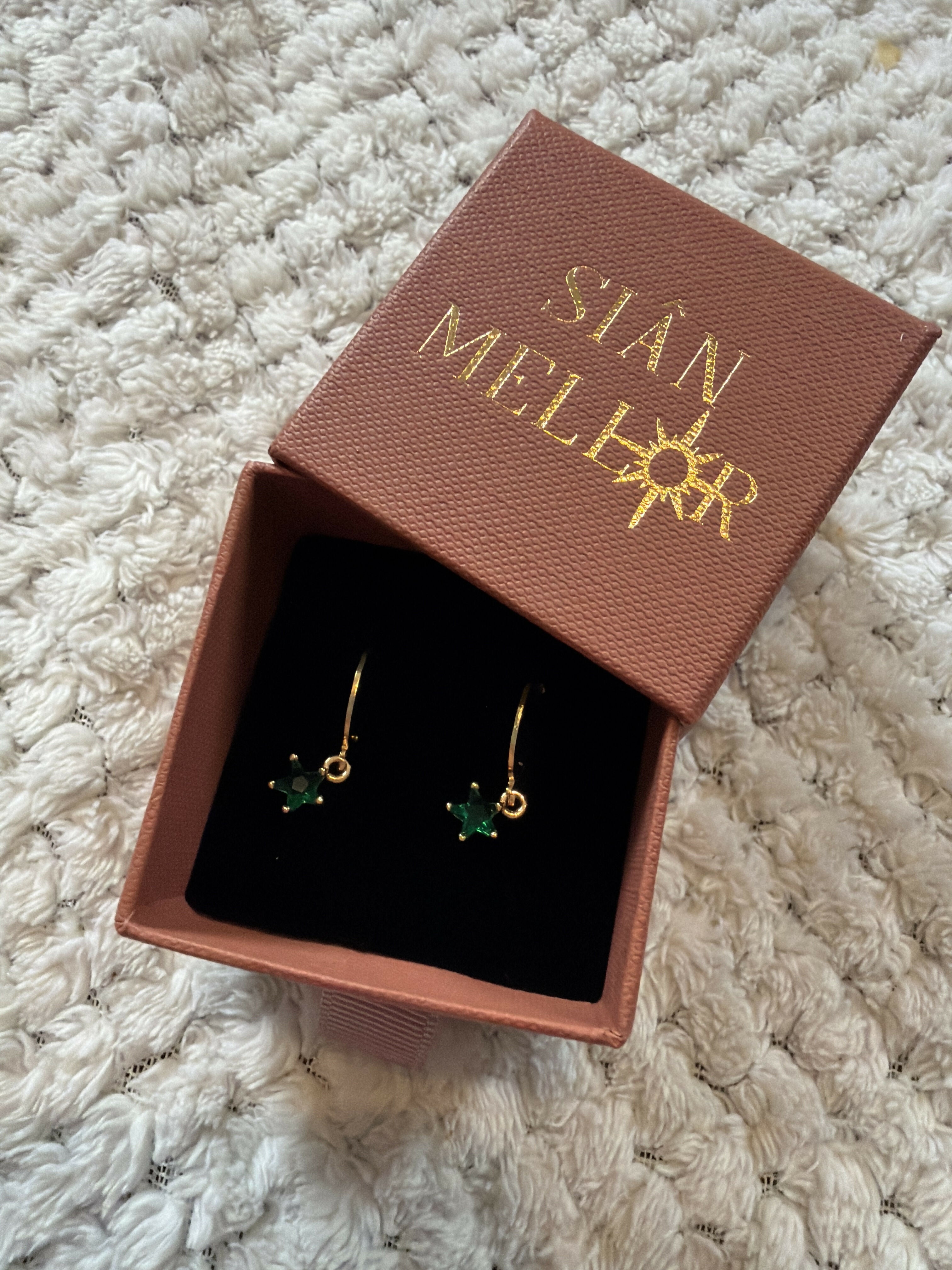 Dainty Star Huggie Hoops